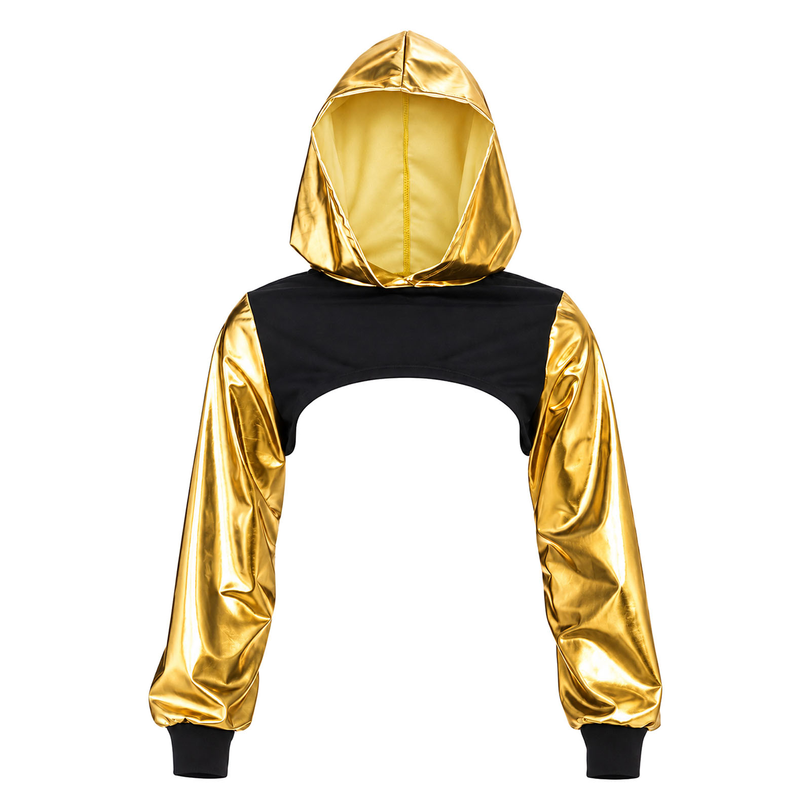 Womens Metallic Cropped Hoodie - Music 评论和价格