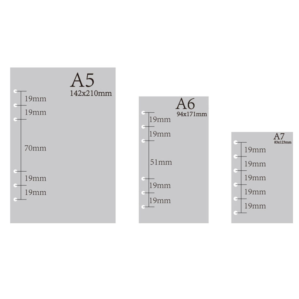 A5 A6 Loose Leaf Notebook Refi - A5 Spiral Dotted Grid Notebook 评论和价格